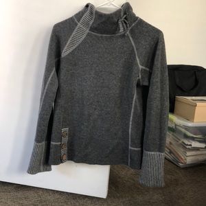 Prana sweater with fleece lined neck